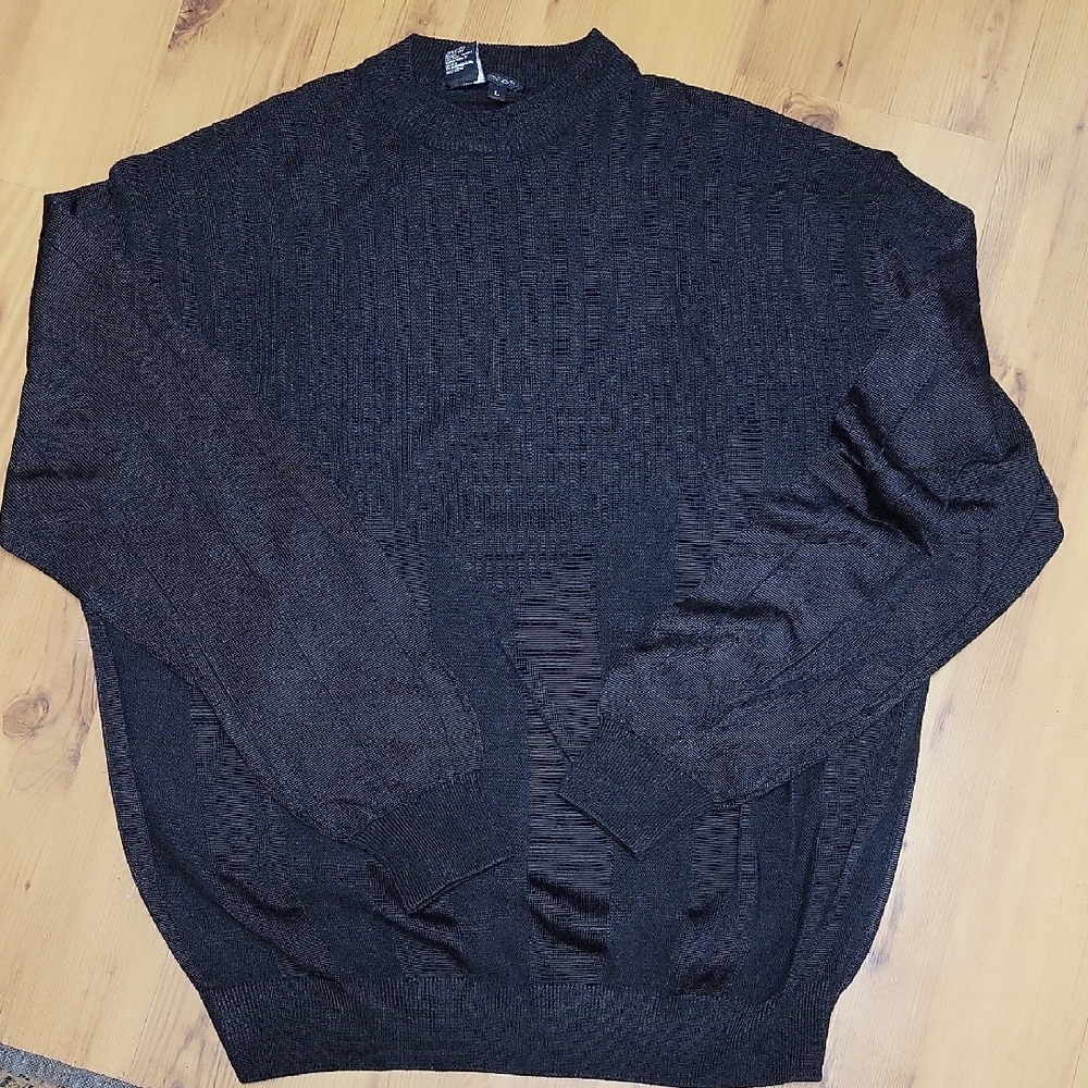 Black Knit Sweater by Tulliano